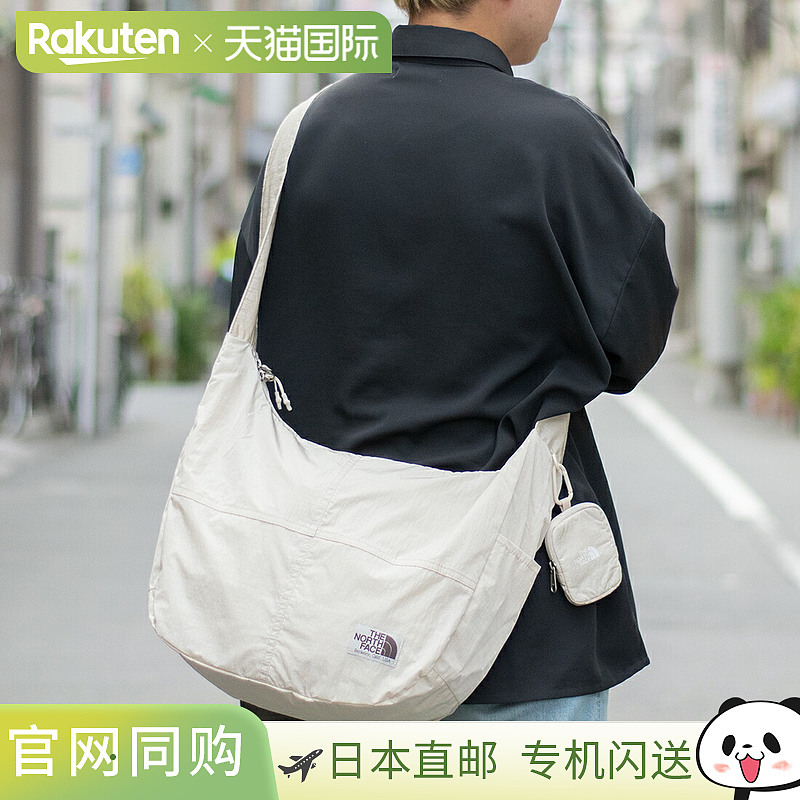 日本直邮The North Face 女士 WL Hobo 单肩包奶油色大号NN2PR16K