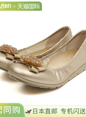 日本直邮浅口鞋舒适有弹性抗菌除臭芭蕾平底鞋平底鞋FIRST CONTAC