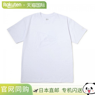 日本直邮NEW ERA 短袖棉质 T恤绒面标志旗帜标志白色常规版型 144