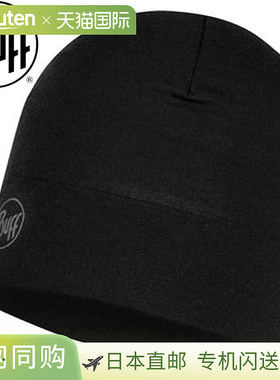日本直邮BUFF 美利奴羊毛中厚款针织帽纯黑色采用 100% 美利奴羊3