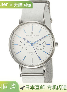 日本直邮SM15117-SSWHBL Salvatore Marra 中性手表