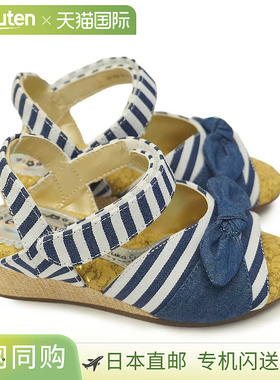 MoonStar 儿童凉鞋 SG C530 女童儿童凉鞋 楔形鞋底 花卉海洋风格