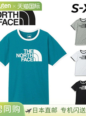 日本直邮The North Face 短袖T恤男式RingerT恤圆领徽标 T 印花 T