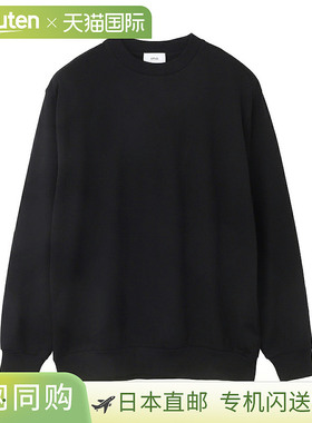 日本直邮LIFiLL 圆领长袖T恤 男女士 lf002 01 黑色纯棉长袖T恤