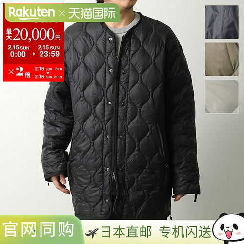 日本直邮TAION 男士 M65LSZBML-1 羽绒服双拉链内胆绗缝软壳可收