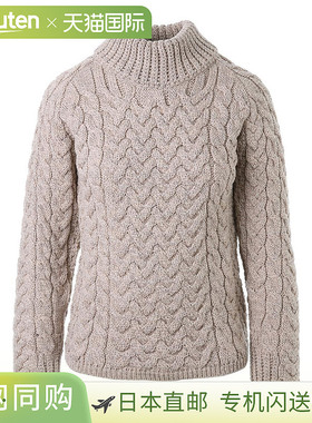 日本直邮Aran WOOLEN MILLS 高领毛衣插肩袖女式 b464 077 2023AW