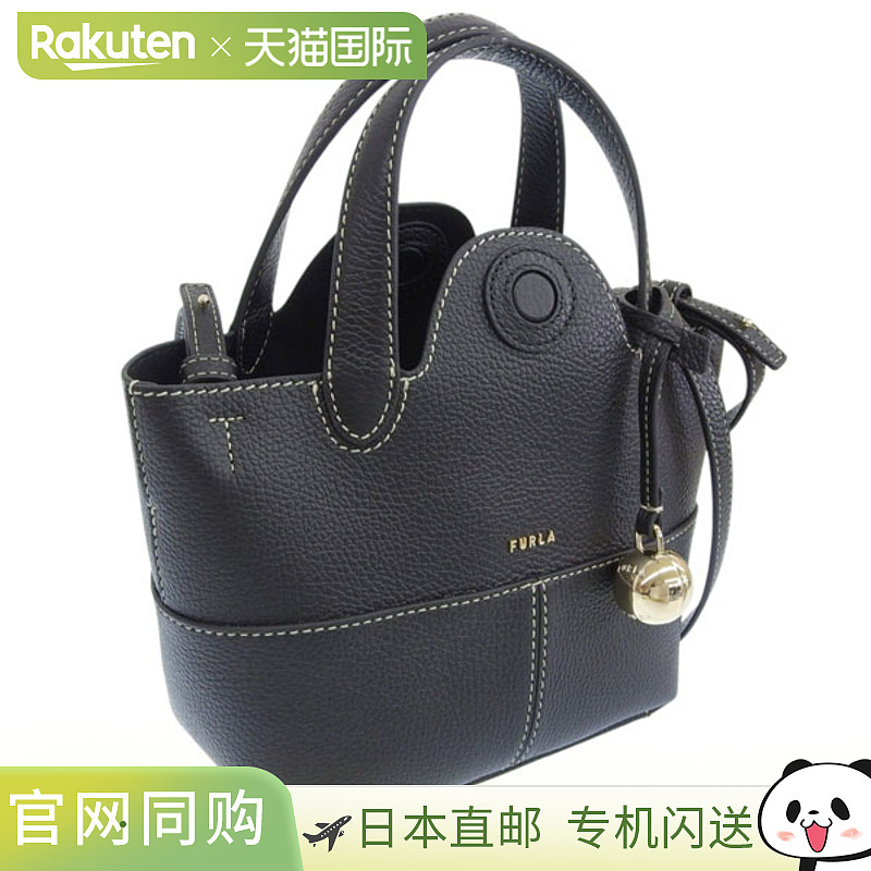 日本直邮FURLA 女士 PRIMROSE MINI TOTE 皮革单肩包黑色WB01825H