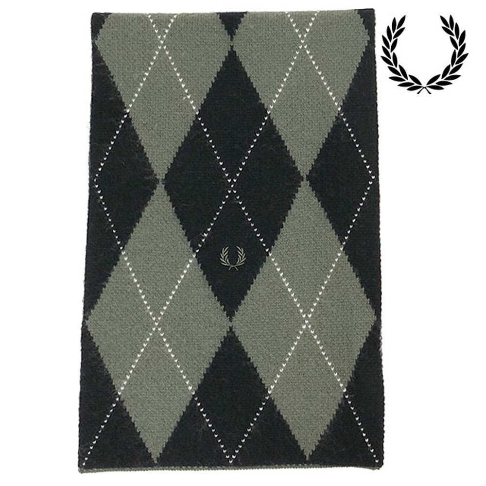 日本直邮Fred Perry Brushed Agyle 围巾 [C1133-102 FW25] Fred