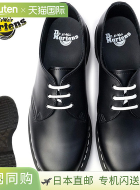 Dr.Martens 鞋 1461WS 白色贴边 3 孔白色缝线 1461Z 24757001 圆