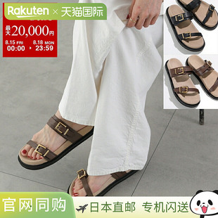 CAMINANDO 双扣凉鞋 2516W 女士绒面平底鞋带双扣闭合。