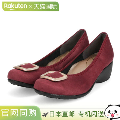 日本直邮高跟鞋舒适鞋底5厘米带扣坡跟鞋底FIRST CONTACT坡跟鞋底