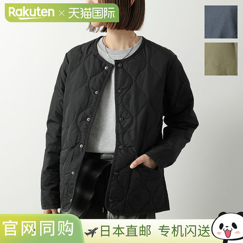日本直邮TAION 女士羽绒服 (104B2ML-1)带绗缝圆领和可折叠收纳袋