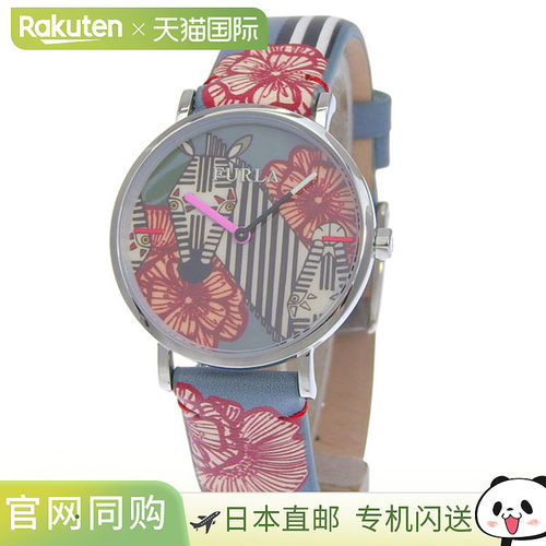 日本直邮Furla 女士腕表不锈钢 x 皮革表带灰色GIADA33 毫米2 点R