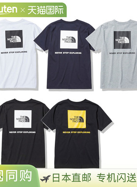 THE NORTH FACE 短袖背面方形徽标 T 恤 NT32350 男士 2023SS Yu-
