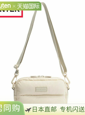 日本直邮Hunter Intrepid Extra Puffed 斜挎单肩包奶油色帆布款