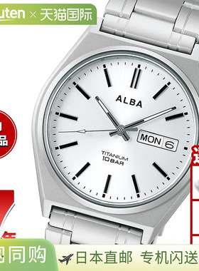 日本直邮精工Alba标准SEIKO ALBA男士钛金属手表AEFJ412