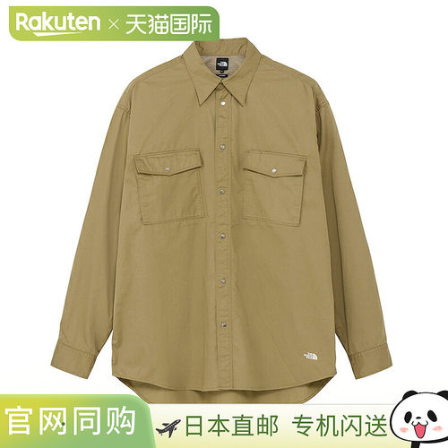 日本直邮THE NORTH FACE 男士长袖 Locksteady 斜纹棉布衬衫 (NR6