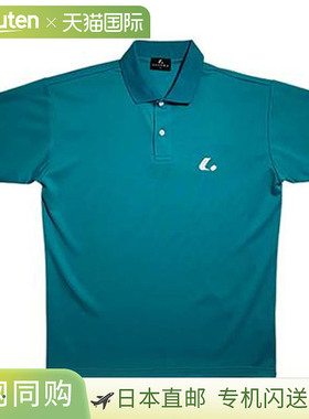 日本直邮LUCENT Polo 衫 男女士比赛衬衫 带领 绿松石色 短袖上衣