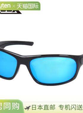 日本直邮XOOX 偏光太阳镜环绕式灰色/蓝色镜面镜片