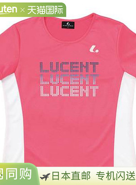 日本直邮LUCENT 网球女子T恤粉色XLH2331短袖吸汗排汗速干练习俱L