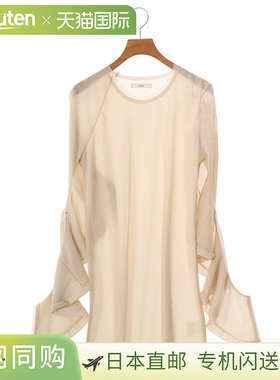 77circa [女款] 不对称变形袖薄纱双面上衣 CC24AW-04 [DEA]