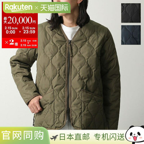 日本直邮TAION 男士羽绒服 (101ZML-1)V 领拉链闭合可折叠设计带