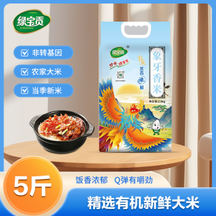 [新客促销]5斤装新米绿宝贡象牙香米500g1斤试吃装长粒香大米煮饭