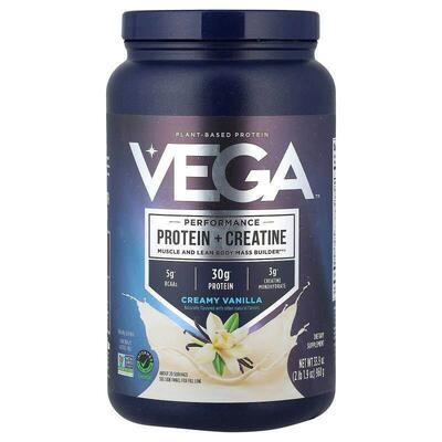 维加,Plant-Based Performance Protein + Creatine, Creamy Vani