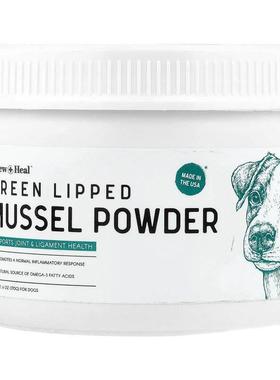 Chew + Heal,绿唇贻贝粉，狗狗专用，6 盎司（170 克）