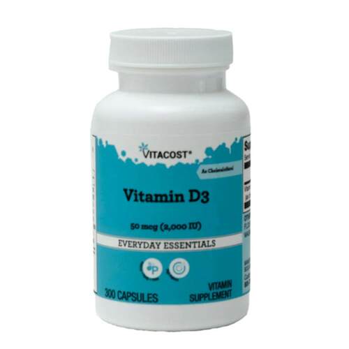 Vitacost,Vitamin D3 as Cholecalciferol, 50 mcg (2000 IU), 30
