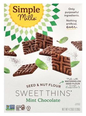 Simple Mills,Seed &amp;amp;amp; Nut Flour Sweet Thins，4