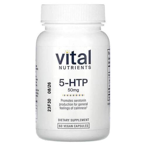 Vital Nutrients,5-HTP, 50 mg, 60 Vegan Capsules