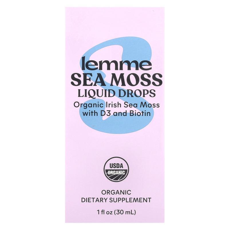 Lemme,Sea Moss Liquid Drops, 1 fl oz (30 ml)