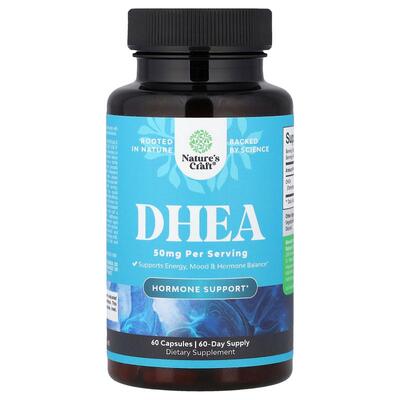 Nature's Craft,DHEA，50 毫克，60 粒胶囊