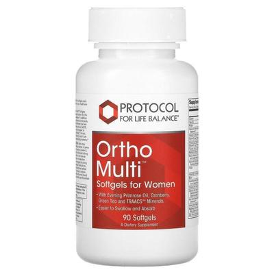 Protocol for Life Balance,Ortho Multi for Women，90 粒软凝胶