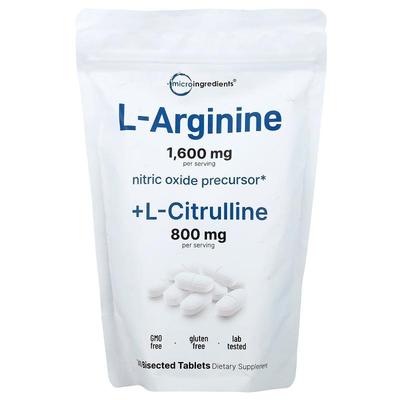 Micro Ingredients,L Arginine + L-Citrulline, 240 Bisected Ta