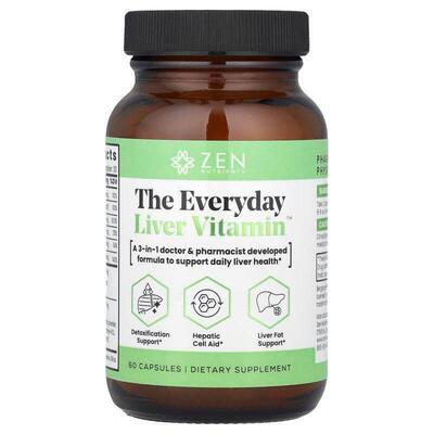 Zen Nutrients,The Everyday Liver Vitamin™，60 粒胶囊