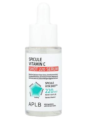 APLB,Spicule Vitamin C Shot 220 Serum, 1.35 fl oz (40 ml)
