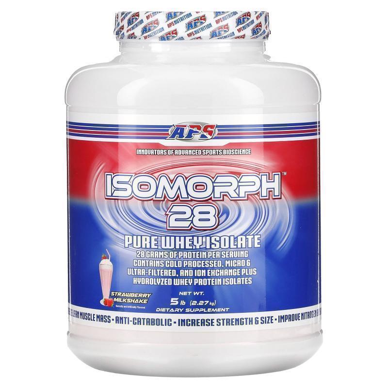 APS,Isomorph 28, Pure Whey Isolate, Strawberry Milkshake