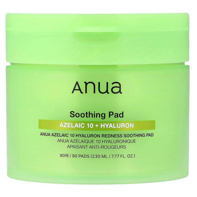 Anua,Azelaic 10 Hyaluron Redness Soothing Pad, 90 Pads, 7.77