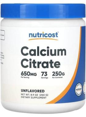 Nutricost,Calcium Citrate, Unflavored, 8.9 oz (250 g)