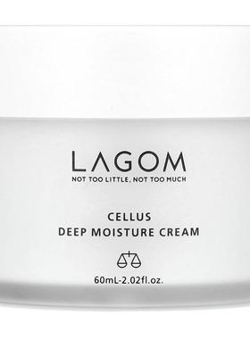 LAGOM,Cellus 深层保湿霜，2.02 液量盎司（60 毫升）