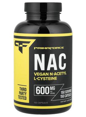 Primaforce,N-乙酰半胱氨酸（NAC），600 毫克，150 粒胶囊