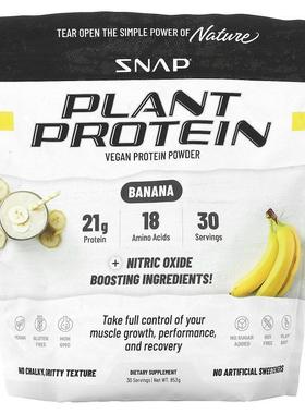 Snap Supplements,Plant Protein, Vegan Protein Powder, Chocol