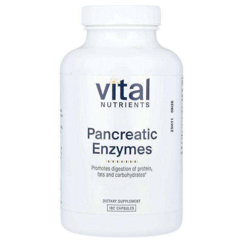Vital Nutrients,Pancreatic Enzymes , 180 Capsules