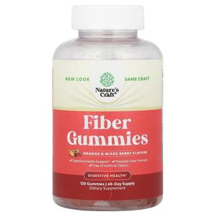 Natures Craft,Fiber Gummies, Orange &amp;amp;amp; Mixed