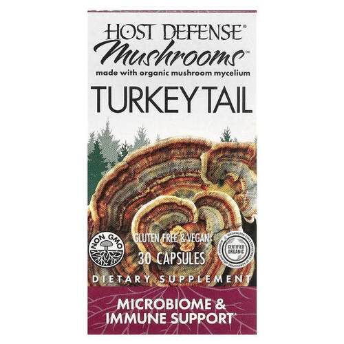 Fungi Perfecti 主体防御,Host Defense, Mushrooms, Turkey Tail