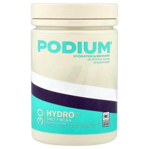 Podium Nutrition,Hydro &amp;amp; Salt 2025 + BCAA, Blue