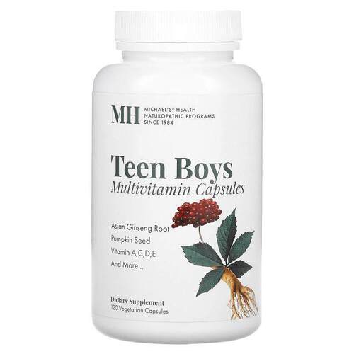 Michael's Naturopathic,Teen Boys Multivitamin, 120 Vegetaria
