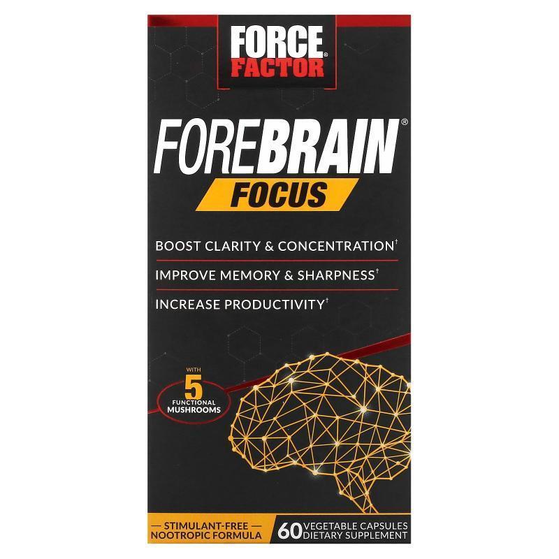 Force Factor,Forebrain Focus，60 粒素食胶囊
